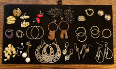 Vintage 21 PC. Earring Job LOT! 7-Clip-ons, 13-Pierced, 1-Pendant!