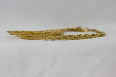 Celebrity Bib Necklace, 60s-70s, Gold Tone, Vintage, 126gr