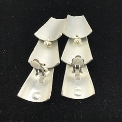 Vintage Temptation Fashion Jewlery Silver Tone Statement Clip-on Earrings