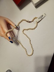 Vintage Monet Faux Pearl Knotted Necklace 24″ Nwt