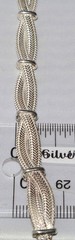 Vintage Sterling Silver Italy Twist Bracelet 16 grams 7.5 inches