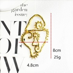 Schiaparelli Inspired Key Hole To The Heart 26in Necklace With 3in Pendant
