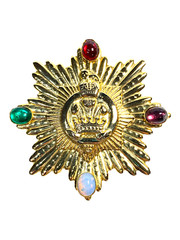 Large Vintage House of York Prince of Wales – Sun of York & 3 Plume Brooch
