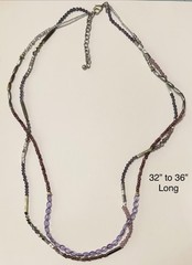 1990s/2000s CHICOS 15pc Statement Necklace Lot Beaded Gemstone Chain Pendant+