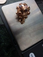 Pendant Variety Of Stones Handmade From BRASIL RED 14.KT