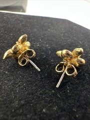 VTG Avon Set of 3 Necklace and Earring Giftset Lot 80’s Asymmetrical Gold Tone