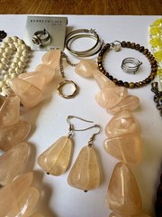 Estate Jewelry Lot Chunky Necklaces Earrings Wearable Rings Brooch VTG-now 45+