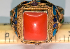 Vintage Silver Multi Stone Ring