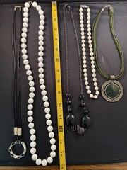 Vintage To Modern Costume Jewelry Lot 100% Wearable Or Resell Necklaces + J24