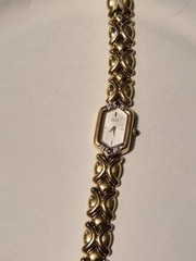 Vintage Seiko Ruby And Diamond Ladies Watch Gold
