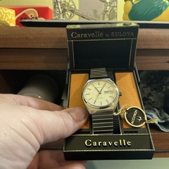 Vintage Working Caravelle/Bulova Automatic Day-date Men’s Watch Stainless Steel
