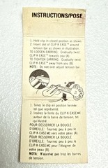 Vintage Clip-K-Ease Key Tool to Adjust Clip-On Earrings Tension in Original Box