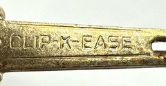 Vintage Clip-K-Ease Key Tool to Adjust Clip-On Earrings Tension in Original Box