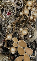Unsearched Vintage To Modern New Junk Resell Crafts Jewelry Lot 3 Lbs