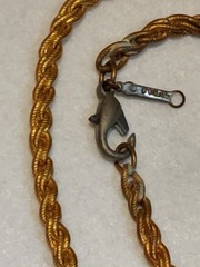Vintage – D’ORLAN – Gold Tone – Rope Necklace – 4 mm Dia x 32 in Long