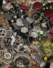 Unsearched Vintage To Modern New Junk Resell Crafts Jewelry Lot 3 Lbs