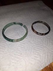 Stunning Vintage Gemstone Crazy lace Agate Stone bracelet Bangle lot Jewelry