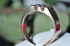 14k yellow gold 1.15ct natural diamond starburst ring sz: 10.5 vintage 10.3g