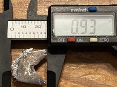 Navajo Vintage Horse Pin Brooch 925 C Clamp 4.6g LC Lee Charley