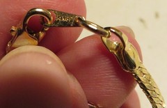 Vintage 14k GF Gold Tone Herringbone Chain Necklace 24″ Unbranded Tone Fashion