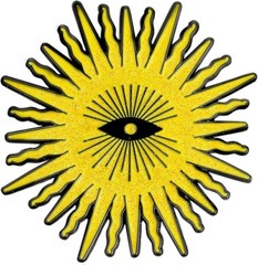 Large Sun Enamel Pin – Valentine Gift for Loved One, I Love You Sun Pin