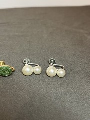 Vintage GOLD FILLED Non Pierced Earring Lot Clip On & Screw Back SIGNED JMS +