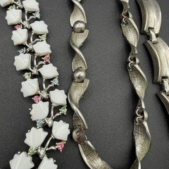 Vintage Chain Necklace Lot of 7 Silver Tone Costume Jewelry