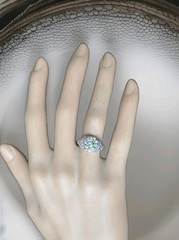 Platinum Vintage Filigree Engagement Ring 2.78ct. Natural Old Mine Diamond GIA