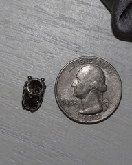 Vintage Ladybug Sterling Silver Charm 2.23G / 0.5in
