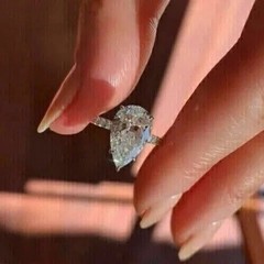 3.50Ct Pear Cut Lab-Created Diamond Anniversary Wedding 14K White Gold FN Ring