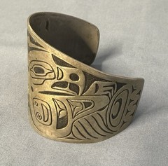 Bell Nickel Silver Cuff Bracelet
