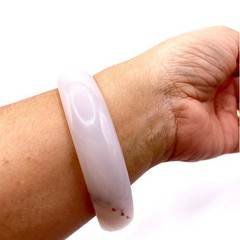 White Agate Stone Bracelet 7 inches Wrist