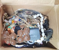 HUGE 5 Pound Lot Vintage To Now Goldtoned Craft/junk Jewelry Lot