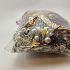 Bag Old Unsearched Jewelry Lot Vintage Estate Find Junk Drawer Aprox 4lb
