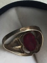 Rings silver 875 gold Plated Russian Soviet Silver vintage USSR old