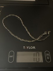 #4 Vintage Silver Tone Multi Strand Chain Necklace Twisted Choker Collar