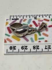 Vintage 925 Sterling Silver Conch Beach Sea Shell Pendant 2g