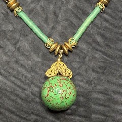 Vintage Miriam Haskell Art Glass Bead Beaded Necklace