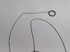 Upside Down Triangle Pendant Choker Necklace Geometric Hipster Chain Charm