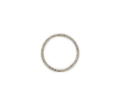 Art Deco Wedding Band, A.M.L. to R.G.P 1929, Size 9.75, 19K