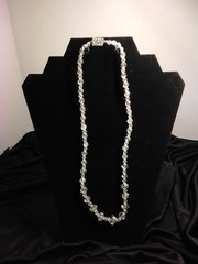 Vintage 1950s 10″ Austrain Cut Crystal Aurora Borealis Necklace
