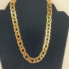 Vintage Signed MMA Gold Tone Chain 16.5” Necklace (8317)