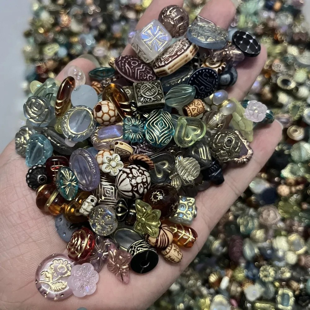 Vintage Now Bulk Jewelry bead Lot 130Pc ALL Brand New Untested 200+Mix and Matc