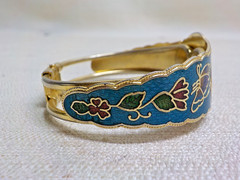 Cloisonne Enamel Bangle/Clamper Unisex Adult Bracelet