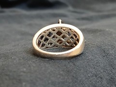 Vintage Sterling Silver Sapphire Ring Marquise Round Stone Channel Prong Set 925
