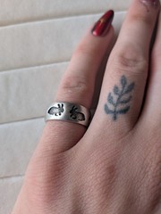 ༺ Vintage Sterling Silver ༻ Signed Peter Stone Rabbit Ring .925 Size 7