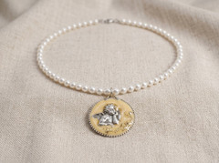 Vintage Angel Tennyo Pearl Necklace