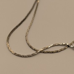 Vintage Snake Chain Adjustable Mesh Flower Pull Tab Dangle Necklace