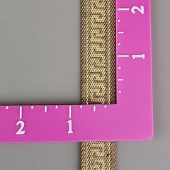 Vintage Mesh Chain Bracelet Victorian Revival Greek Key Tassel Gold Tone 7.25″