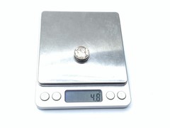 VINTAGE 1941 900 COIN SILVER MERCURY DIME COIN SINGLE BUTTON COVER